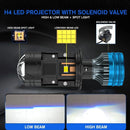18800000LM H4 LED BI Projector Lens 6500K High Low Beam H4 Solenoid Turbo Fan Auto Headlamp Super Bright 12V For Car/Motorcycle