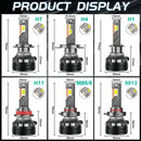 2000W H7 H11 LED Headlight 9000000LM Led Canbus Car Lamps H1 H4 H8 9005 9006 HB3 HB4 9012 HIR2 Fog Lamps Car Light 3 Copper Tube