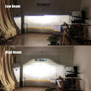 Ronan 40W 2.5'' Bi-Led Lens for H1 H4 H7 9005/9006 Socket Car Headlight Retrofit Upgrade Full Kit with LED Shrouds White Yellow