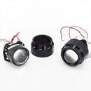 Ronan 40W 2.5'' Bi-Led Lens for H1 H4 H7 9005/9006 Socket Car Headlight Retrofit Upgrade Full Kit with LED Shrouds White Yellow