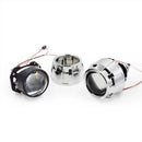 Ronan 40W 2.5'' Bi-Led Lens for H1 H4 H7 9005/9006 Socket Car Headlight Retrofit Upgrade Full Kit with LED Shrouds White Yellow